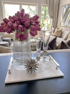 Rhinestone Detailed Glass Vase (2 Sizes)