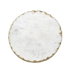 Marble Lazy Susan WithGold Organic Edge (2 Sizes) -Home Essentials Shop 50654 720x 64e61e21 0578 48af 91f1 d0881ae23501 1