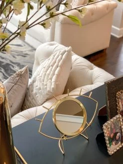 Evil Eye Table Top Mirror With Stand (2 Colors)