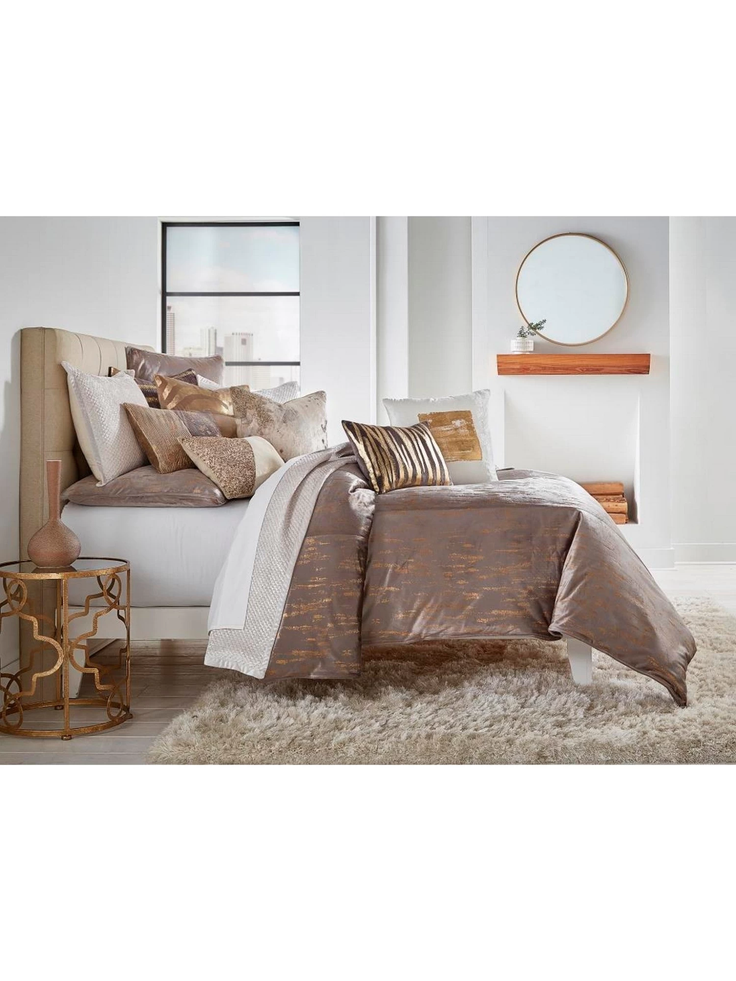 Arian Grey Velvet Duvet Cover (2 Sizes) 3 Arian Grey Velvet Duvet Cover (2 Sizes)