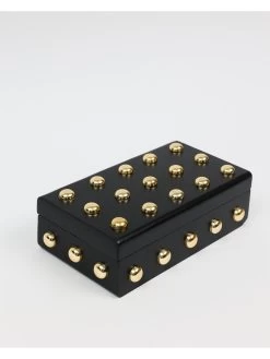 Studded Decorative Wood Boxes (4 Colors) -Home Essentials Shop DD5A5303 new