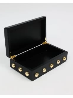 Studded Decorative Wood Boxes (4 Colors) -Home Essentials Shop DD5A5304 new