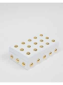 Studded Decorative Wood Boxes (4 Colors) -Home Essentials Shop DD5A5307 new