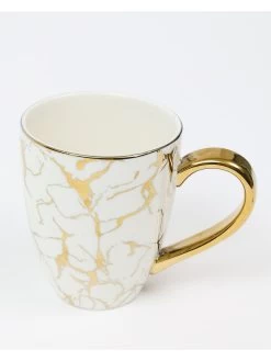 Oversized White & Gold Candle Mug With Marbled Design And Gold Handle (2 Styles) -Home Essentials Shop DD5A5311 0051efda 3d7d 4355 8d4f 4d789124a71e new