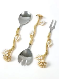 Set Of 3 Salad Servers From The Hydrangea Collection -Home Essentials Shop DD5A9741 Edit new 1