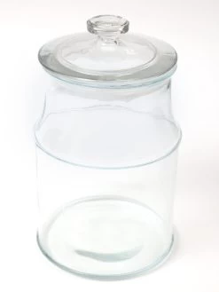 Round Airtight Glass Canister (2 Sizes) -Home Essentials Shop DD5A9803 Edit new