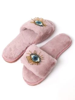 Beaded Evil Eye Slides (2 Colors, 3 Sizes) -Home Essentials Shop DD5A9867 Edit new