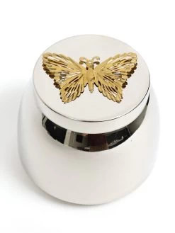 Silver Metal Candle Jar With Butterfly Lid (3 Scents) -Home Essentials Shop DD5A9995 Edit new 1
