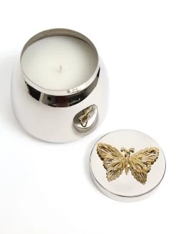 Silver Metal Candle Jar With Butterfly Lid (3 Scents) -Home Essentials Shop DD5A9996 Edit new 1