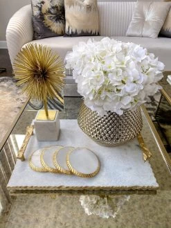 White Marble Tray With Gold Textured Handles And Edge -Home Essentials Shop F1B002A4 80B5 49E0 B0CF FF41DAFBC681 new 1