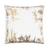Asra - White Velvet Pillow W/ Shiny Gold Foil Print - 20" X 20" 1 Asra - White Velvet Pillow W/ Shiny Gold Foil Print - 20" X 20" -Home Essentials Shop FMASRA01A WTGD new