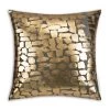 Becca Charcoal Gold Pillow - 20" X 20" -Home Essentials Shop FMBECCA02A CHGD new