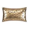 Becca Charcoal Gold Pillow - 14" X 20" -Home Essentials Shop FMBECCA02C CHGD new
