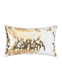 Elise Ivory Gold Pillow - 14" X 20"