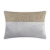 Lena - Grey Velvet Pillow 5" Top Beaded In Gold Beadwork - 20" X 14" -Home Essentials Shop FMLENA01C GYGD new