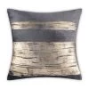 Leyla - Charcoal Velvet Pillow W/ Hand Painted Gold Brushstrokes - 20" X 20" 2 Leyla - Charcoal Velvet Pillow W/ Hand Painted Gold Brushstrokes - 20" X 20" -Home Essentials Shop FMLEYLA01A CHGD new