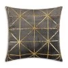 Sera Charcoal Gold Pillow - 20" X 20" -Home Essentials Shop FMSERA01A CHGD new