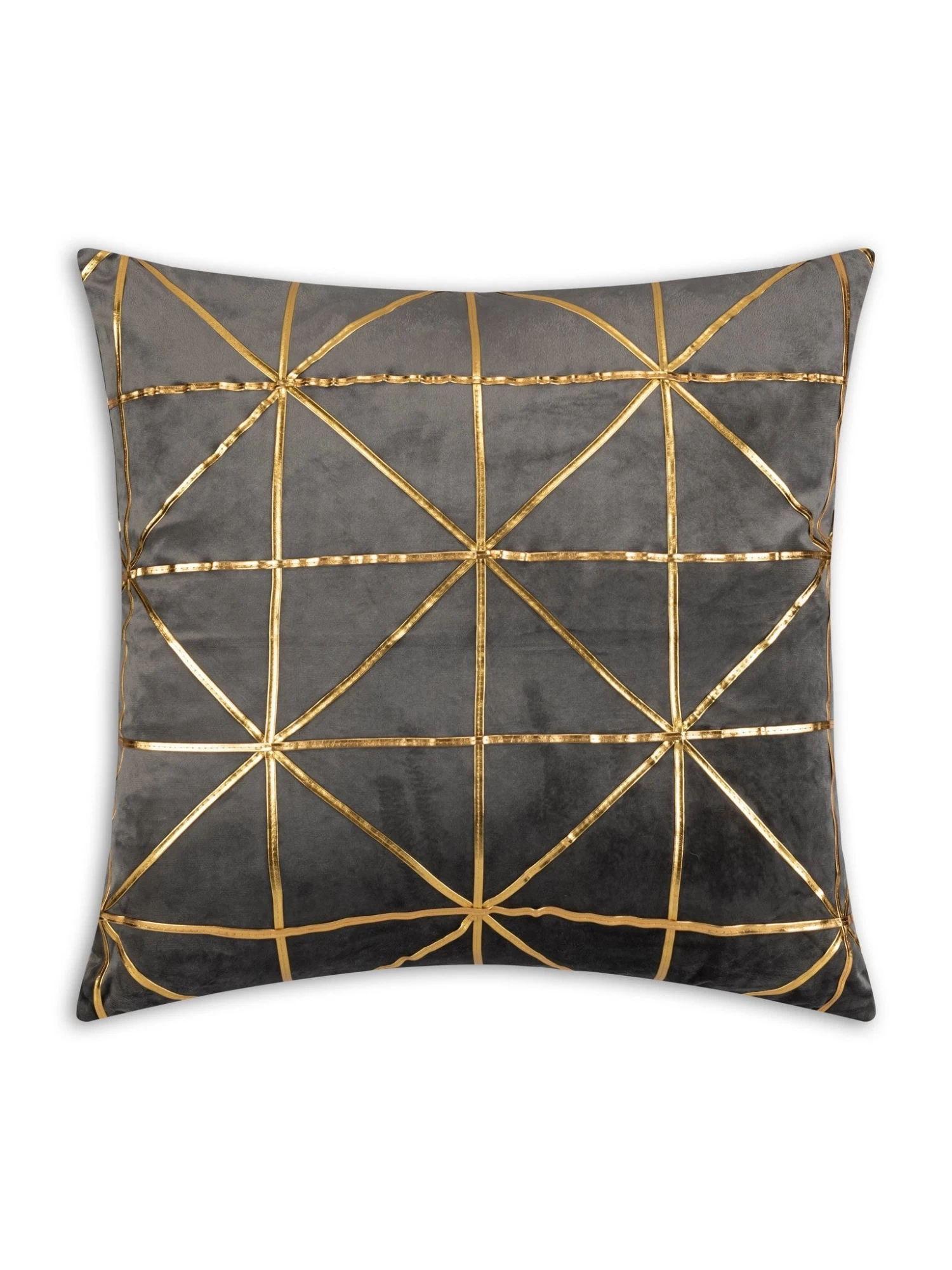 Sera Charcoal Gold Pillow - 20" X 20" 3 Sera Charcoal Gold Pillow - 20" X 20"