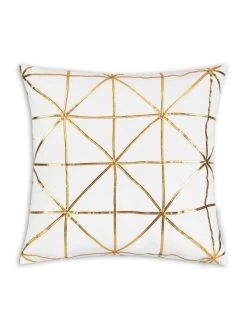 Sera Ivory Gold Pillow - 20" X 20"