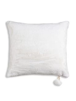 Snow - Ivory Faux Fur Pillow - 26" X 26"