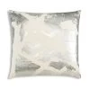 Zara - Ivory Velvet Pillow W/ Abstract Silver Foil - 22" X 22" -Home Essentials Shop FMZARA01J IV new