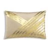 Zara - Beige Velvet Pillow W/ Abstract Gold Foil 20 X 14