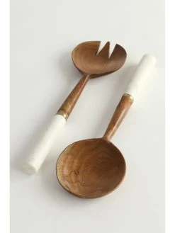 Wood Servers W/ Marble Handle -Home Essentials Shop FarahDrop7Apr2021 9925 new 1