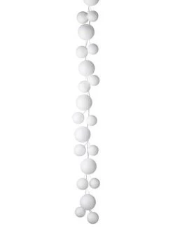 5.5' White Snowball Garland 7 5.5' White Snowball Garland -Home Essentials Shop G4116126 new