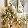 4' Shiny Gold Orb Garland -Home Essentials Shop Garland e414e122 d457 4214 9619 23f6ad65aae2 new