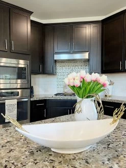 Oblong White Ceramic Bowl With Gold Textured Details " From Pops Of Color Home Collection" -Home Essentials Shop IMG 20220208 WA0013 new