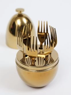 Gold Oval Holder With Hammered Utensils (2 Styles) -Home Essentials Shop IMG 0314 new 1