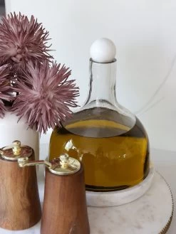 Glass Decanter With Round Marble Topper And Base -Home Essentials Shop IMG 0340 new 1