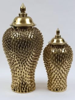 Gold Studded Ginger Jar (3 Sizes) -Home Essentials Shop IMG 0470 new