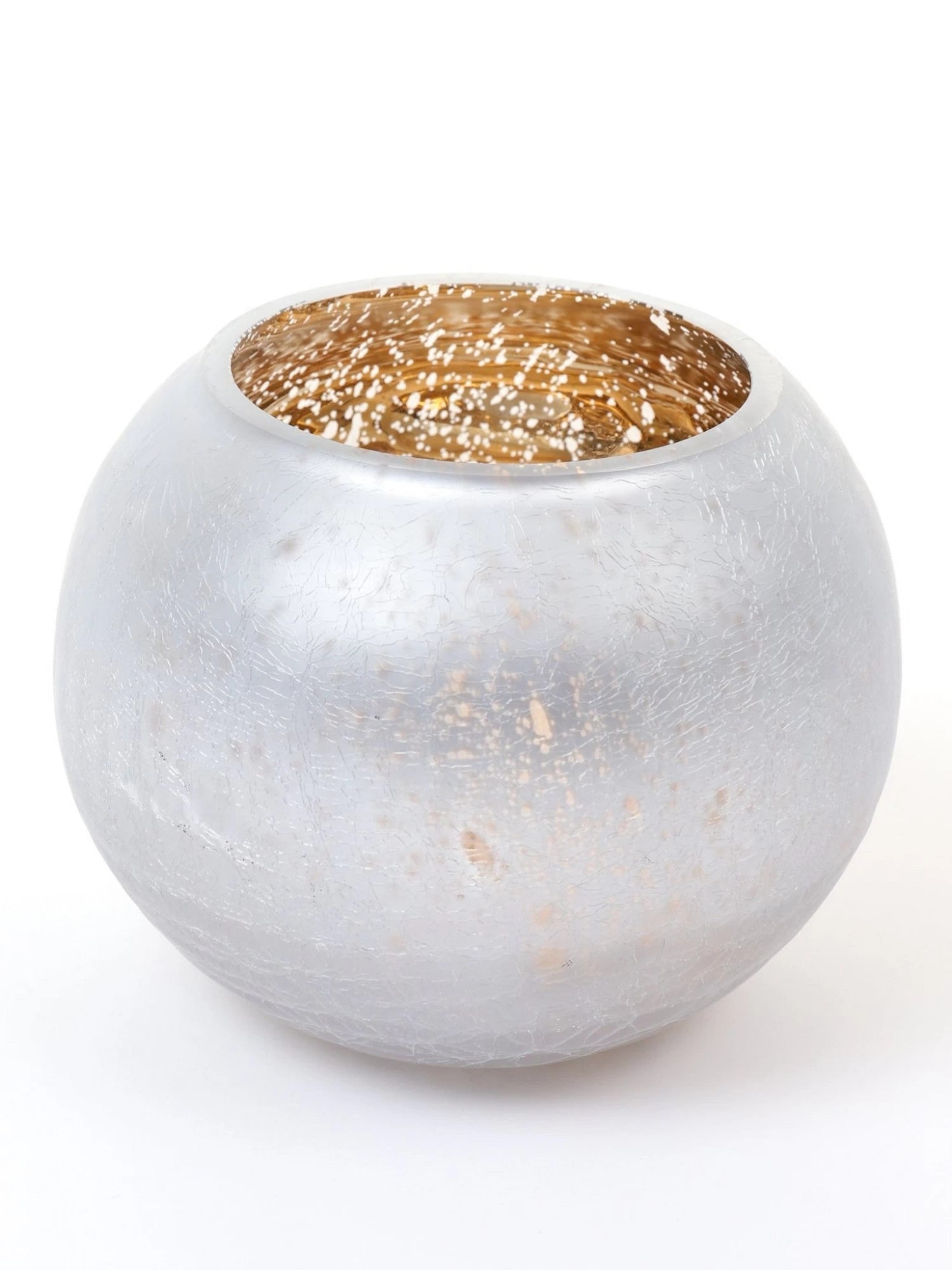 Crackled Glass Vase (2 Styles) 4 Crackled Glass Vase (2 Styles) - Image 2