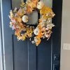 24" Pumpkin & Leaves Fall Wreath -Home Essentials Shop IMG 1084 new