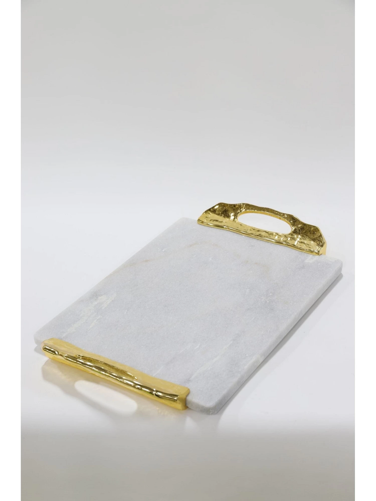 Marble Tray With Gold Lava Handles 4 Marble Tray With Gold Lava Handles - Image 2