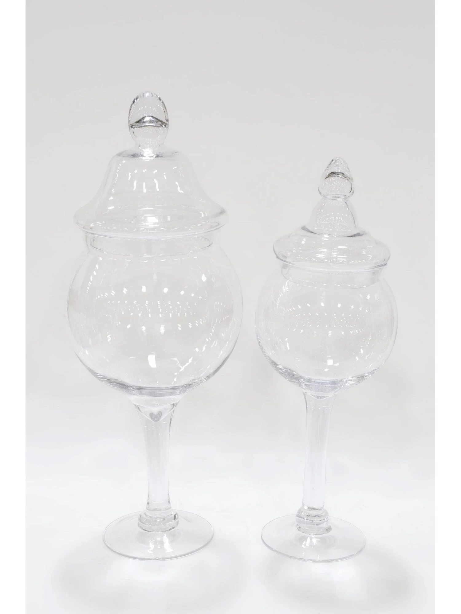 Glass Stem Jar (2 Sizes) 4 Glass Stem Jar (2 Sizes) - Image 2