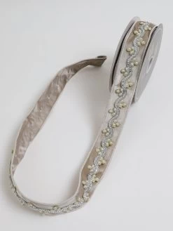 Jeweled Velvet Wired Ribbon