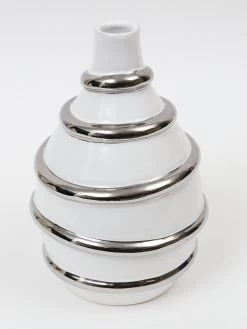 White Porcelain Vase With Stripe Design (2 Colors) -Home Essentials Shop IMG 1698 new 1