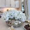 Large Silver Metal Round Bowl Vase From The White Jeweled Flower Collection -Home Essentials Shop IMG 1950 new