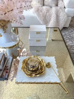 Silver Metal Candle Jar With Butterfly Lid (3 Scents)