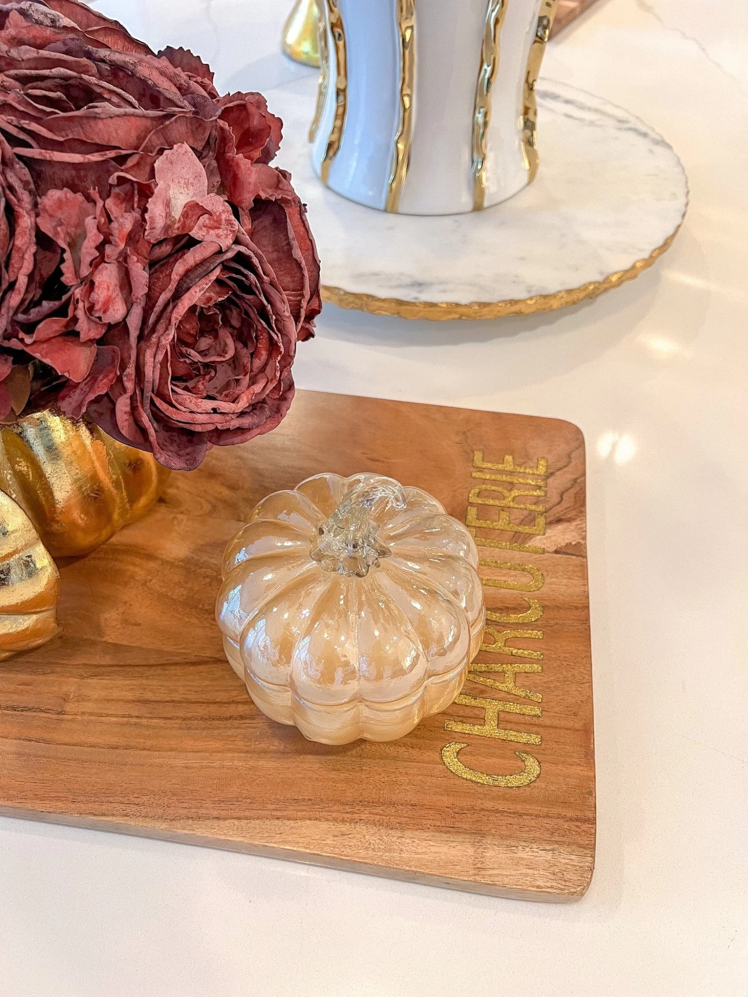 Pumpkin Glass Candle 4 Pumpkin Glass Candle - Image 2