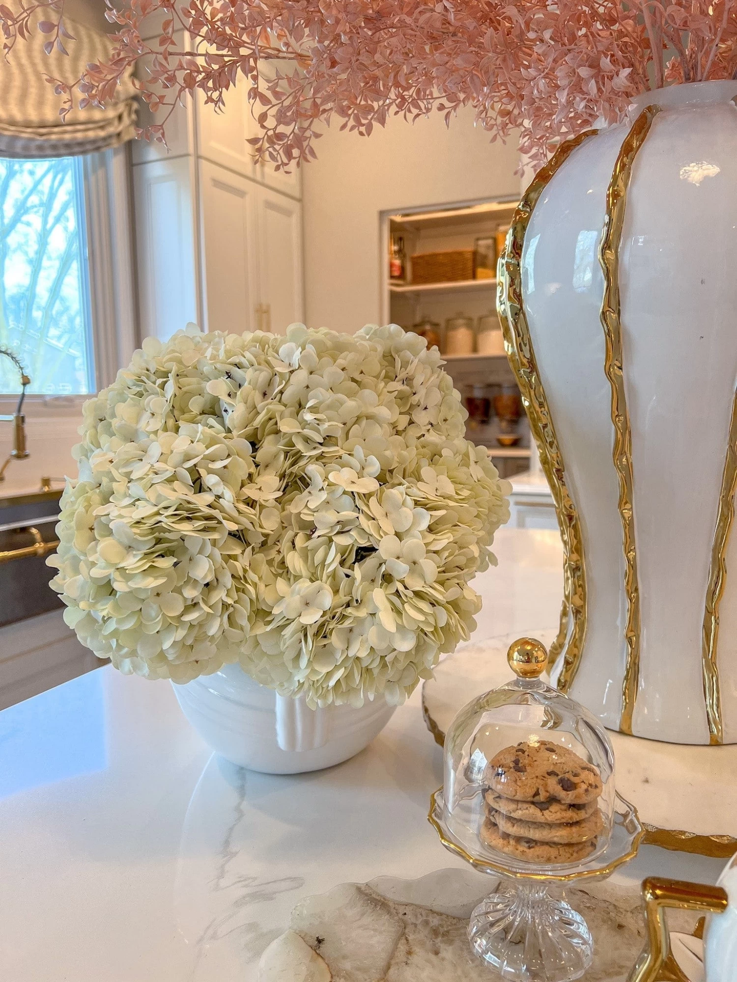 12" Creamy White Hydrangea Bundle 3 12" Creamy White Hydrangea Bundle