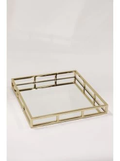 Large Gold Square Mirror Glass Tray -Home Essentials Shop IMG 2299 new