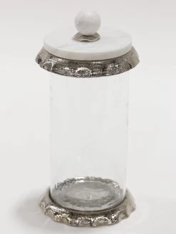 Marble & Silver Hammered Canisters -Home Essentials Shop IMG 2689 new