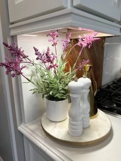Lavender In White Vase