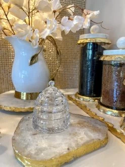 Beehive Honey Pot With Lid