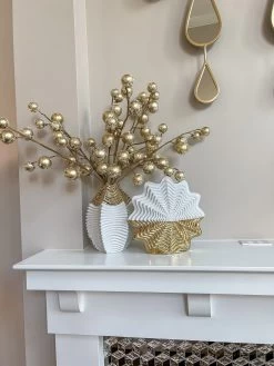 White And Gold Star Dimensional Vase -Home Essentials Shop IMG 3164 new