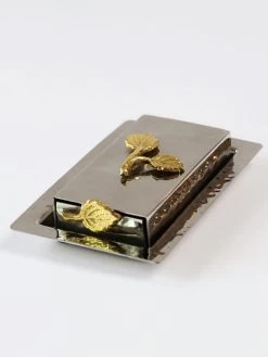 Silver Match Holder With Gold Detailing -Home Essentials Shop IMG 3524 new 1