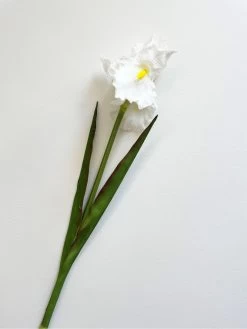 Real Touch White Iris Stem